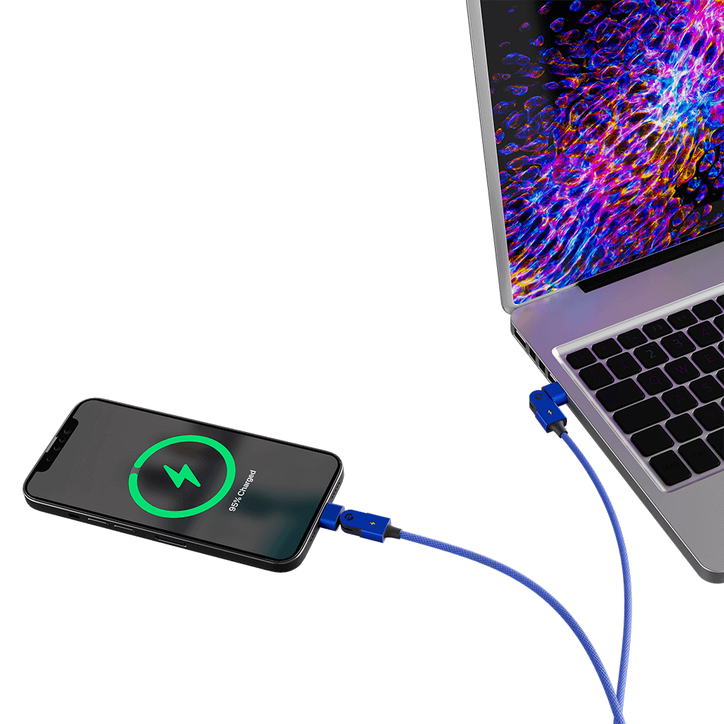 Lightning: para iPhone 13/14 y anteriores / 3ft / Azul