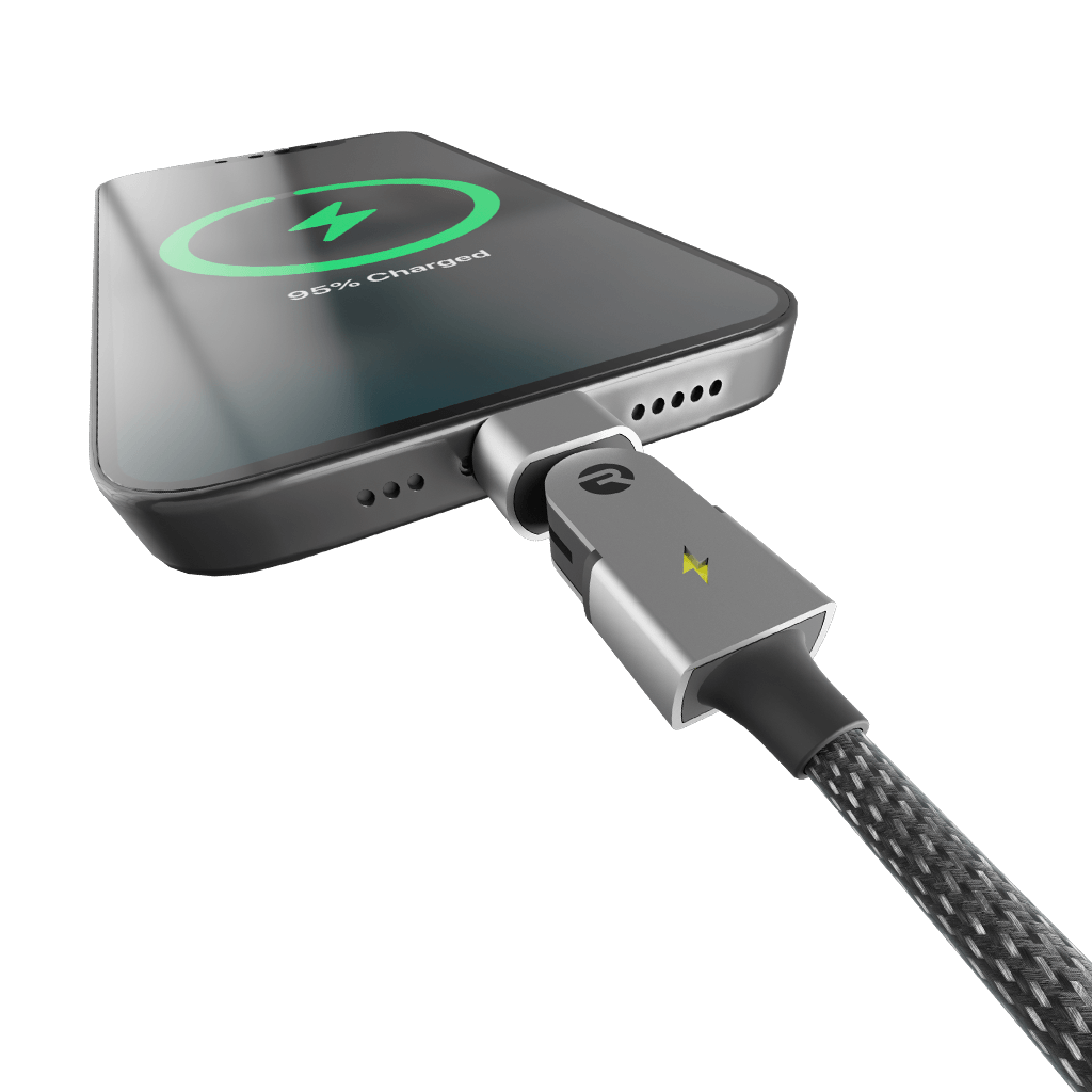 Tipo C: para Android & iPhone 15+ / 6ft / Negro