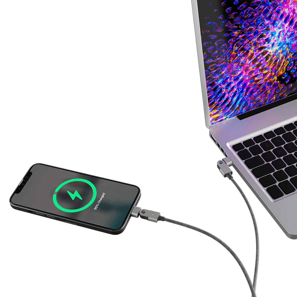 Tipo C: para Android & iPhone 15+ / 6ft / Negro