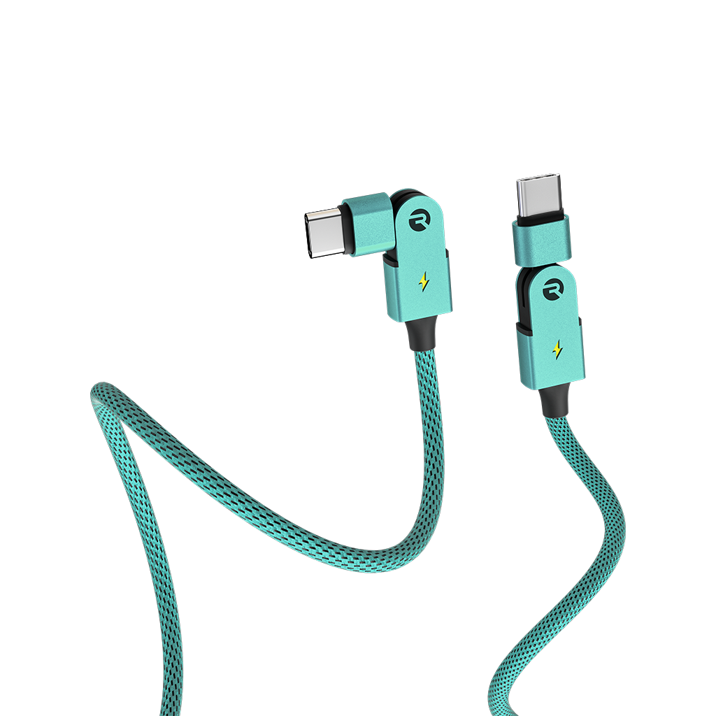 Type C: for Android & iPhone 15+ / 3ft / Mint