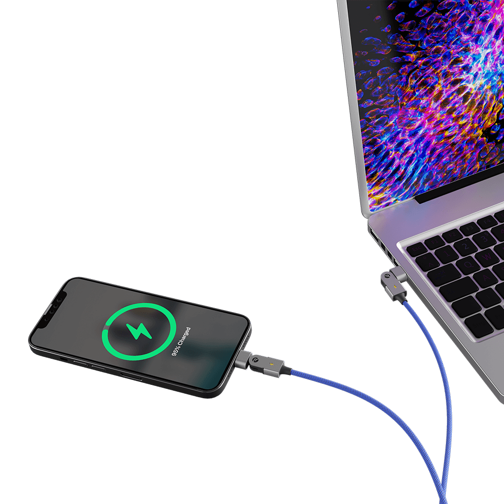 Type C: for Android & iPhone 15+ / 6ft / Blue