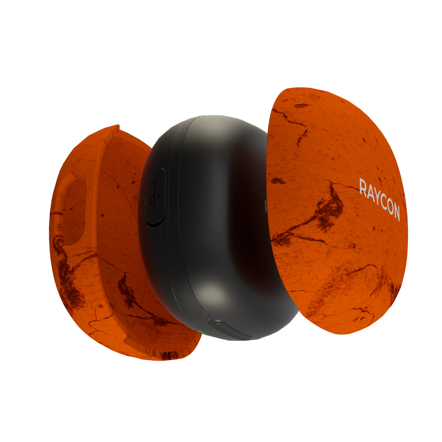 Orangefarbener Granit