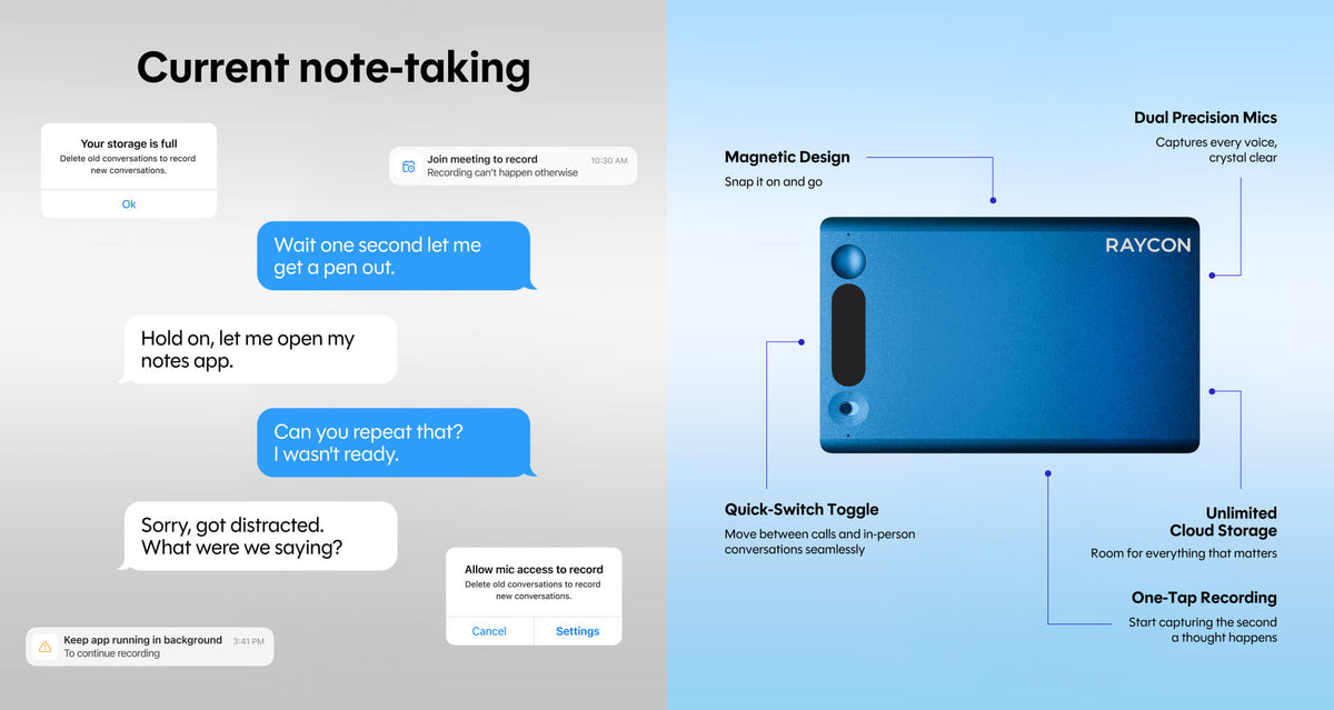 Raycon Notetaker AI vs. other top brands comparison