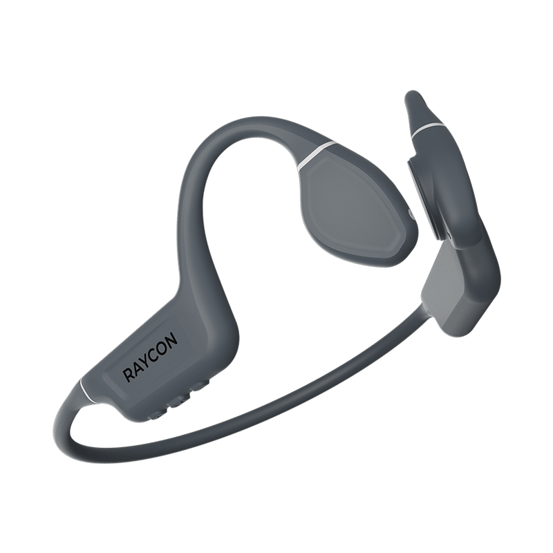 Raycon Bone Conduction Headphones Designed for Runners, Cyclists & Gym Workouts, Open-Ear, Waterproof Compatible with iPhone & Android (Gray) Raycon Bone Conduction Headphones Designed for Runners, Cyclists & Gym Workouts, Open-Ear, Waterproof Compatible with iPhone & Android (Gray)