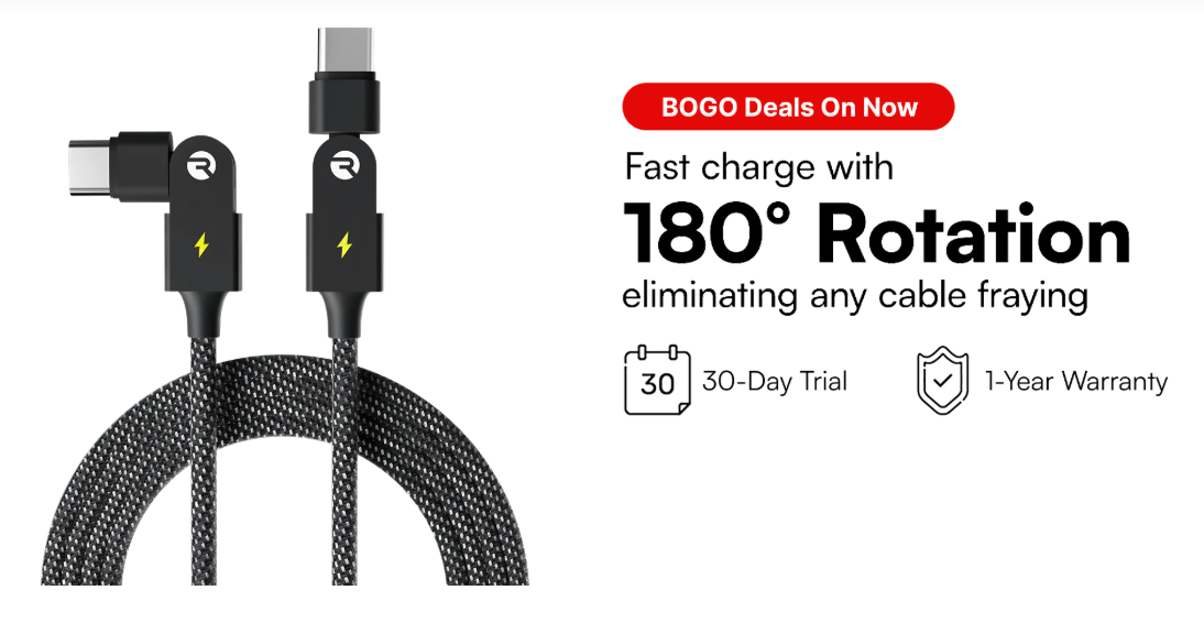 fast charge with 180 rotation